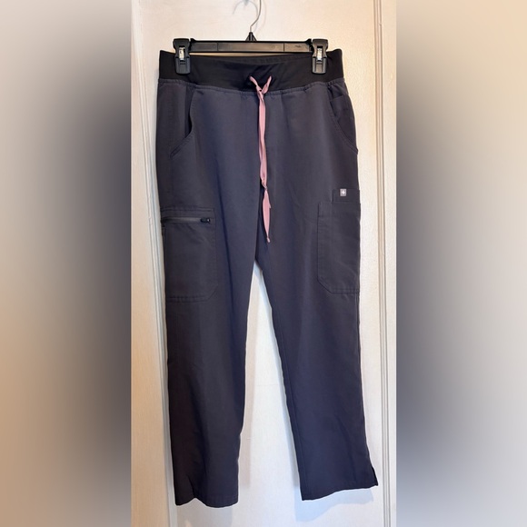Figs Pants - FIGS -  Yola High Waisted Skinny Scrub Pants in Charcoal Sz S Petite
